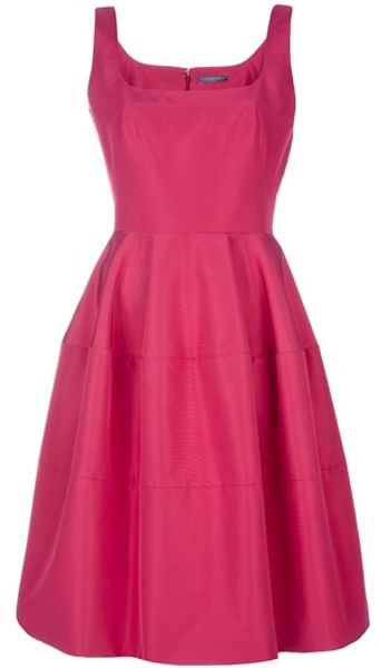 Alexander Mcqueen Cocktail Dress in Purple (raspberry) - Lyst
