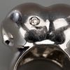 Alexander Mcqueen Siamese Skull Ring in Silver - Lyst