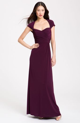 Amsale Back Cutout Gown - Lyst