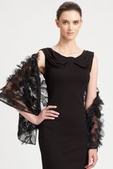 Armani Leaf Appliquéd Shawl