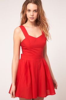ASOS Collection Asos Petite Exclusive Mini Dress with Tie Back - Lyst