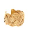 Asos Collection Asos Curved Textured Interlinking Cuff in Gold - Lyst