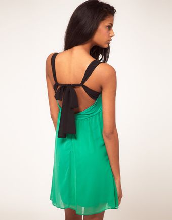 ASOS Collection Asos Mini Dress with Tie Back - Lyst
