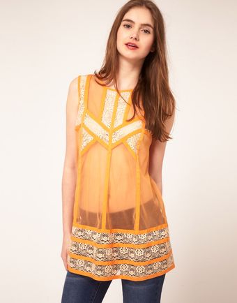  Asos Tunic with Pretty Lace Panels 