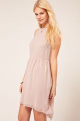 ASOS Collection Asos Chiffon Dress with High and Low Hem