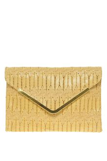 Asos Weave Metal Bar Clutch - Lyst