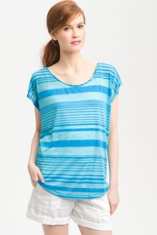 Bobeau Stripe Boxy Tee - Lyst