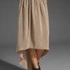 Cut25 Washed Crepe De Chine Hilo Skirt in Beige (dune) - Lyst