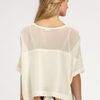 Dkny Silk Top in Beige (black) - Lyst
