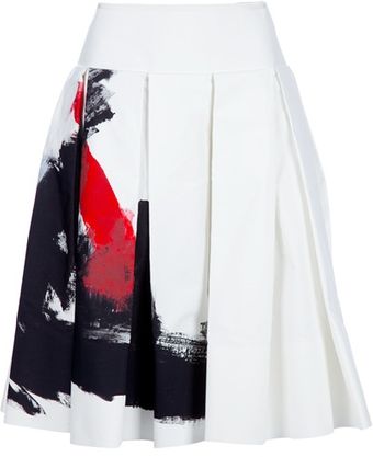 Donna Karan New York Printed Skirt - Lyst