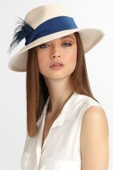 Eugenia Kim Courtney Feather Accented Fedora