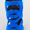 Giuseppe Zanotti Cutout Suede Sandals in Blue - Lyst