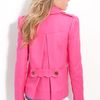 Juicy Couture Double Breasted Crop Trench in Pink (dragonfruit) - Lyst