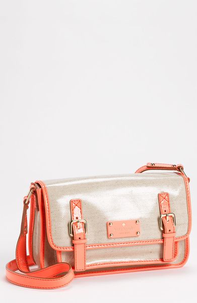Kate Spade Horseshoe Cove  Scout Crossbody Bag in Orange (natural/ floral) - Lyst