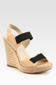 Kors By Michael Kors Windsor Leather Slingback Espadrille Wedge Sandals - Lyst
