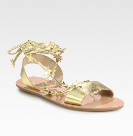 loeffler randall sandals gold