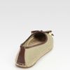 Michael By Michael Kors Meg Metallic Canvas Espadrille Ballet Flats in Beige (gold) - Lyst