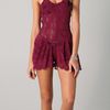 Nightcap Clothing Victoria Lace Romper in Purple (fuchsia) - Lyst