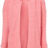 Topshop Knitted Tweedy Short Cardigan in Pink - Lyst