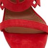 Alaïa Suede Platform Cutout High Heels in Red - Lyst