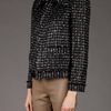 Oscar De La Renta Open Knit Jacket in Black - Lyst