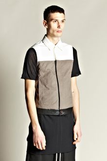 Rick Owens Mens Sleeveless Worker Jacket - Lyst