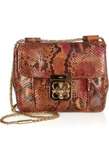 Chloé Elsie Python Shoulder Bag - Lyst