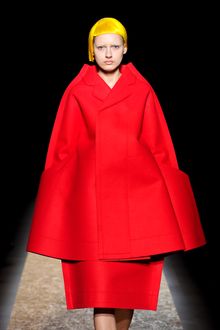 Comme Des Garçons Fall 2012 Felt Cut-Out Cape Coat - Lyst