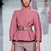 Dior Fall 2012 Short Collarless Textured Formal Jacket in Dusty Pink  in Pink - Lyst