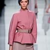 Dior Fall 2012 Short Collarless Textured Formal Jacket in Dusty Pink  in Pink - Lyst