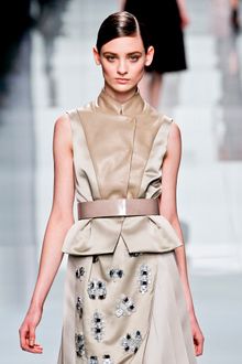 Dior Fall 2012 Leather Inset Waistcoat  - Lyst