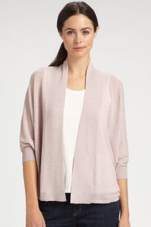 Eileen Fisher Wool Blend Cardigan - Lyst