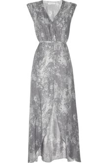 Geren Ford Printed Silk Maxi Dress - Lyst