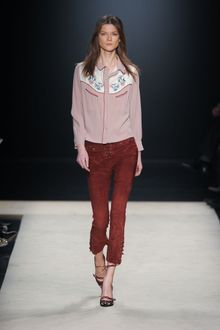 Isabel Marant Fall 2012 Suede Corset Laced Cropped Pants  - Lyst