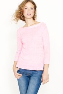 J.Crew Garment-dyed Linen Cable-knit Sweater - Lyst