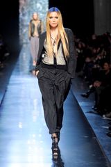 Jean Paul Gaultier Fall 2012 Black Satin Boyfriend Trousers