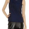 Jil Sander Cottonsateen Top in Blue - Lyst