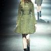 Lanvin Fall 2012 Textured Dress with Flared Bottom in Gold - Lyst
