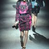 Lanvin Fall 2012 Long Sleeve Bi Colour Short Cocktail Dress Embelliished with Lace in Pink (black, pink) - Lyst