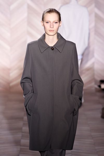 Maison Martin Margiela Fall 2012 Single Button Coat  in Gray - Lyst