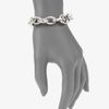 Michael Kors Logo Lock Chain Link Bracelet/silvertone in Silver - Lyst