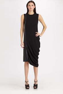 Neil Barrett Drape Dress - Lyst