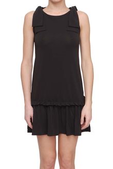 RED Valentino Short Dress with Bows On The Shoulder - Lyst