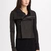 Rick Owens Leather Biker Jacket in Black - Lyst
