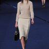 Sonia Rykiel Fall 2012 MidLength Knitted Skirt with Asymmetrical Panels  in Beige - Lyst