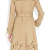 Valentino Embroidered Cottongabardine Trench Coat in Beige - Lyst