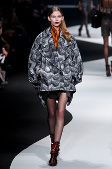 Viktor & Rolf Fall 2012 Animal Print Lantern Sleeve Coat  - Lyst