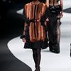 Viktor & Rolf Fall 2012 Ruffled Mini Dress With Mink Trim in Brown - Lyst