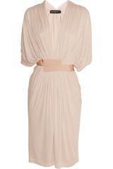 Vionnet Draped Fine-knit Jersey Dress