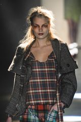 Vivienne Westwood Fall 2012 Strap Detail Plaid Top 